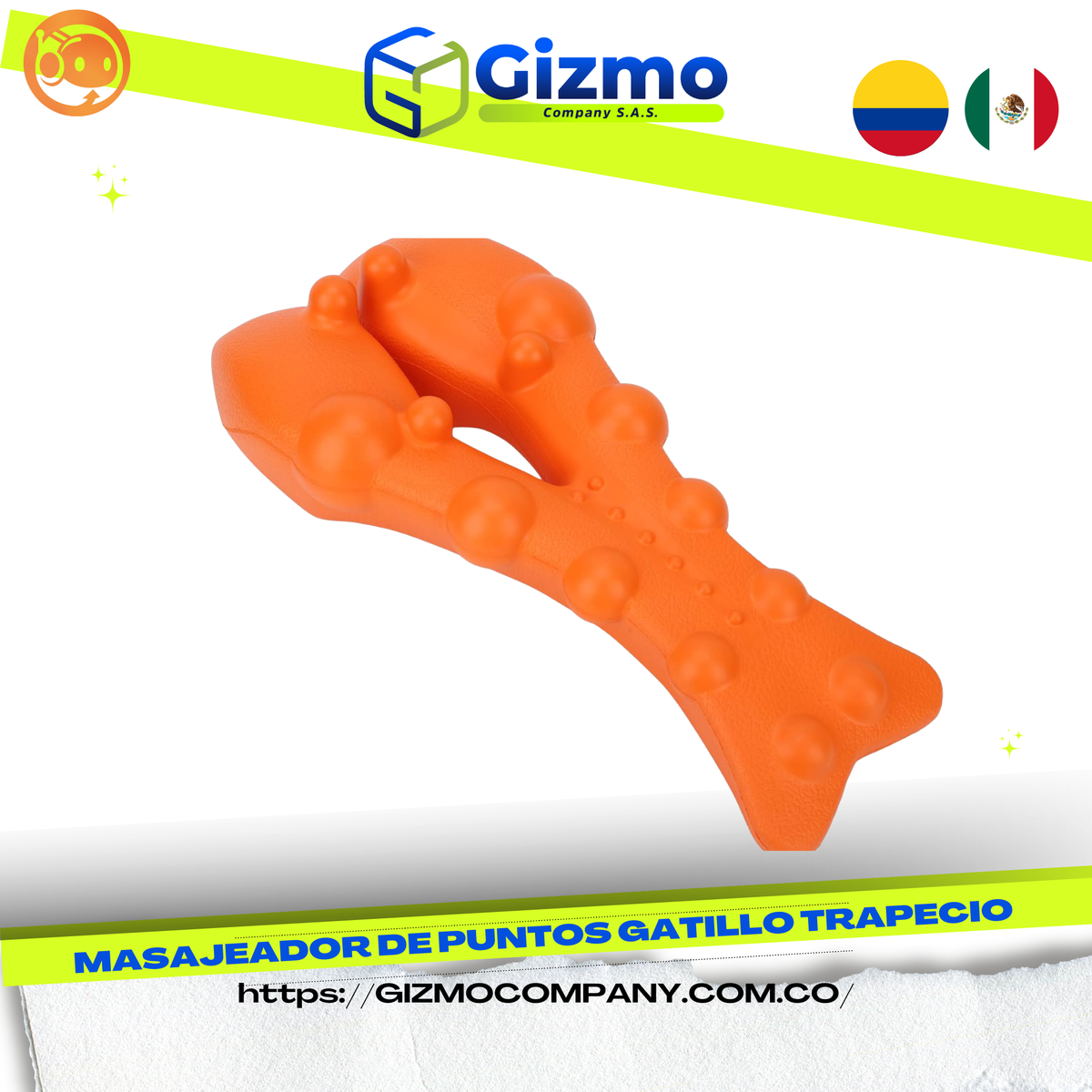 Masajeador cervical de alta presión para aliviar dolor de cuello y espalda. Relaja músculos, reduce tensión y mejora tu bienestar diario.